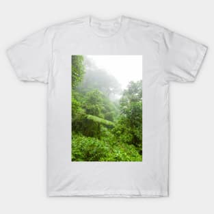 Misty rainforest in Monteverde cloud forest reserve T-Shirt